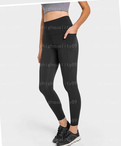 

legging lululemen womens leggings designer pants sweatpant fitness trousers fashionable shape soft comfortable exercise yoga sweatpant desig, Black
