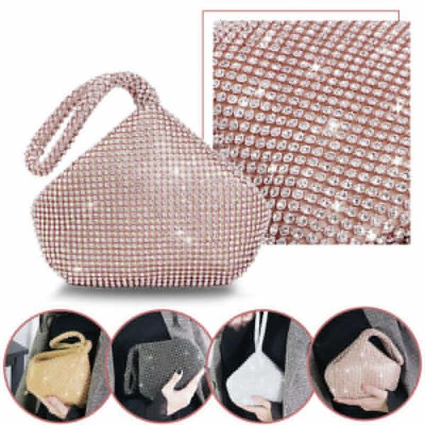 

evening bags luxury women's party diamond handbag small shiny crystal watch wedding party pendant wallet mobile case 230718