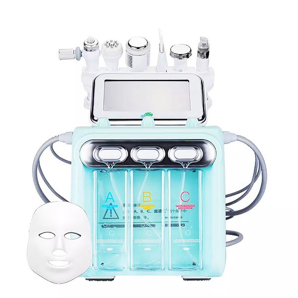 

7-in-1 beauty machine enhance skin high frequency vibration, Black;white