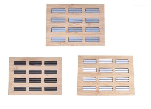 

jewelry pouches bags bamboo wood stand tray ring showcase103858157, Pink;blue