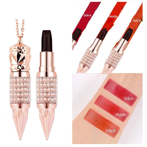 

lipstick 3-in-1 lipstick velvet matte lipstick cup lipstick waterproof long lasting moisturizing lipstick makeup gift for women 230718