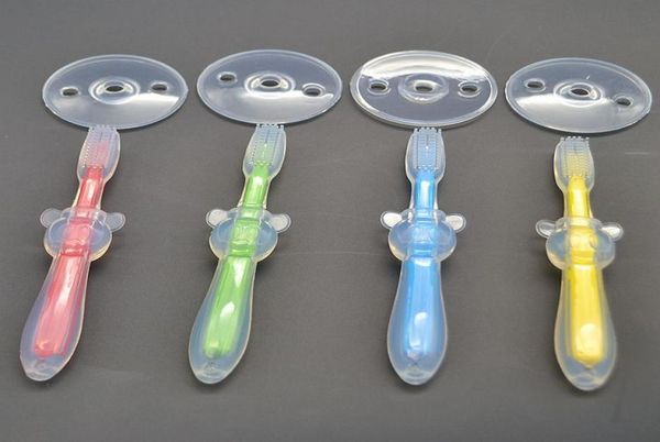 

baby boys girls soft chewable bendable teether food grade silicone soft training toothbrush brush for infants9224438