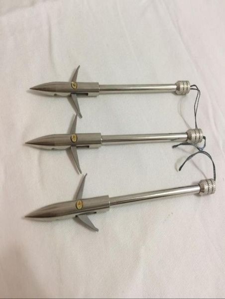 

3pk silver color slings fishing arrow heads 62 inch catapult arrow tips points for fishing4500955