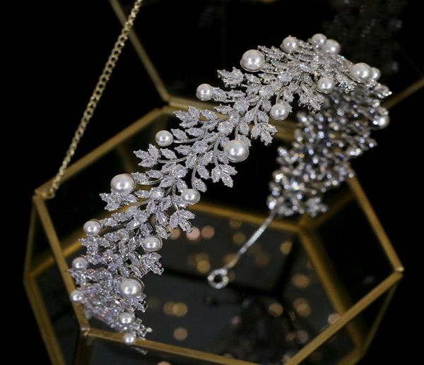 

vintage hair accessories tiara elegant pearl band wedding accessories bridal hair accessories headdress headpieces5825551, Silver
