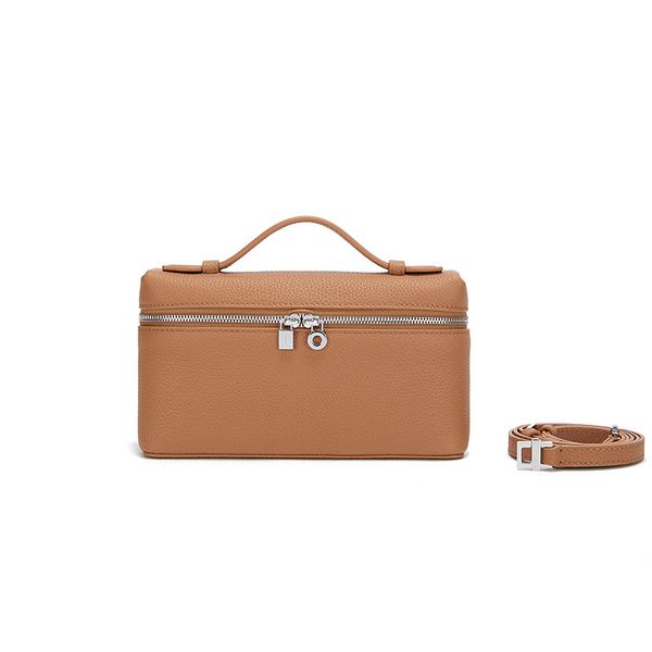 

9a new design zip cosmetic tote solid leather handy, stylish, elegant, tote