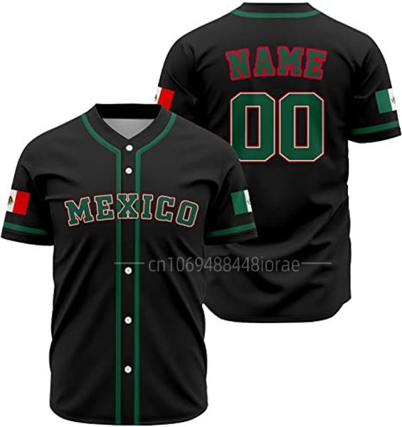 

men's t shirts custom 2023 world mexico baseball jersey adults sports classic shirts printed personalized name number for men 230719, White;black
