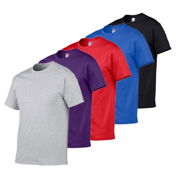 

men's t shirts 1 pcs 2023 quality summer 100 cotton t shirt men casual short sleeve o neck t shirt comfortable solid tees 230718, White;black