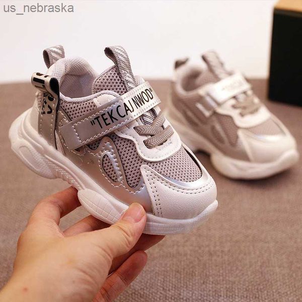 

2021 children breathable soft nonslip running shoes fashion sports kids sneakers girls casual lightweight infant toddler shoes l230518, Black;grey