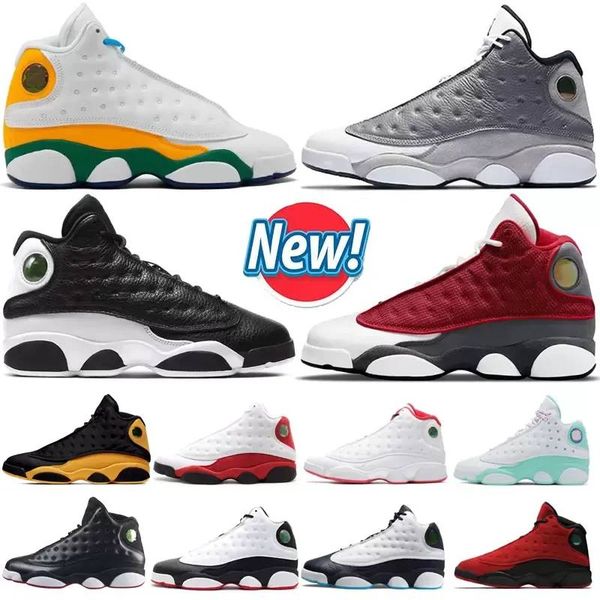 

13 basketball shoes jumpman 13s mens bred gym red flint grey starfish black island green womens sneakers class of playground trainer