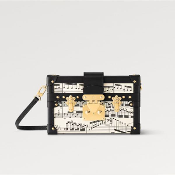 

new explosion women's bags handbag m22895 graphic bag musical notation petite malle season white black h27 calfskin gold sheepskin lugg