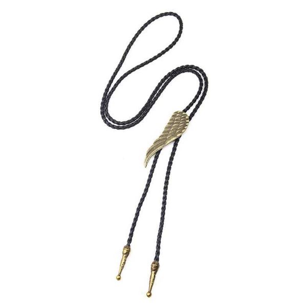 

bolo ties angel wing long necklace bolo tie fashion cowboy costume neck ties neck jewelry hkd230719, Red