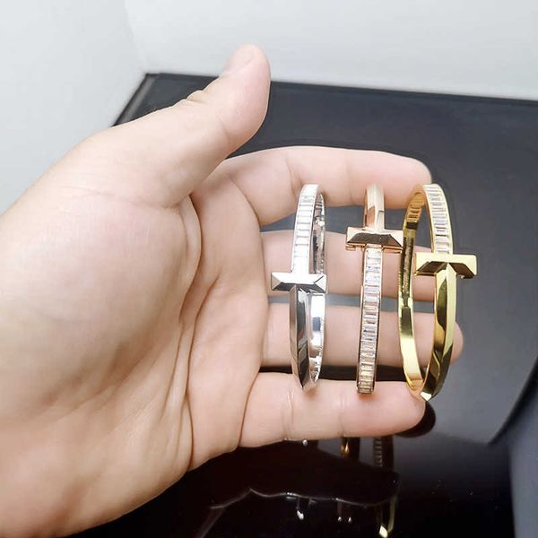 

high-quality high version seiko ayffay ladder stone t1 bracelet female aytanium steel plated 18k gold half diamond, Black