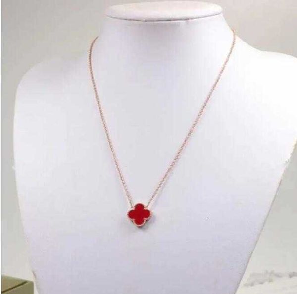 

van clover cleef designer women jewelry necklace fashional new womens luxury fashion flowers four-leaf pendant necklace 18k gold necklaces, Silver