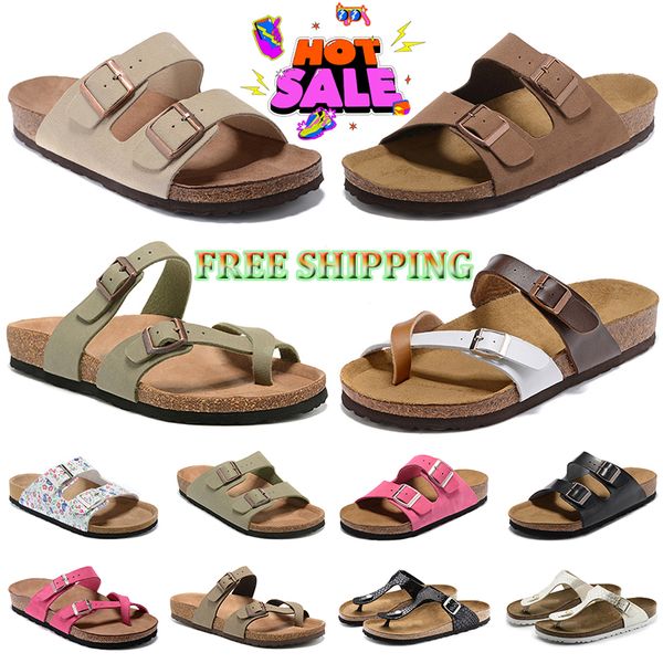 

designer slippers arizona sandal boston clogs slides sliders men womens clog suede snake leather slide buckle strap slipper flip flops shoes, Black