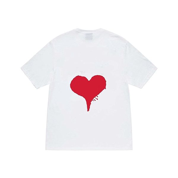 

new designer t shirt stu shirt collection pure cotton t ice cream short sleeve billiards dice game couple fashion loose and versatile stussy, White;black