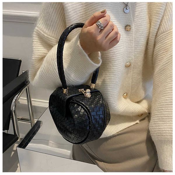 

braided lock clasp handbag summer apple bag armpit bag premium feeling lantern bag shoulder bag 0721
