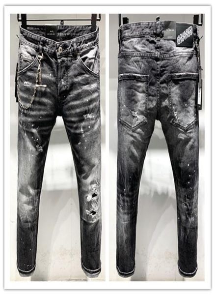 

new brand of fashionable european and american mens casual jeans highgrade washing pure hand grinding quality optimization lt96284914313, Blue