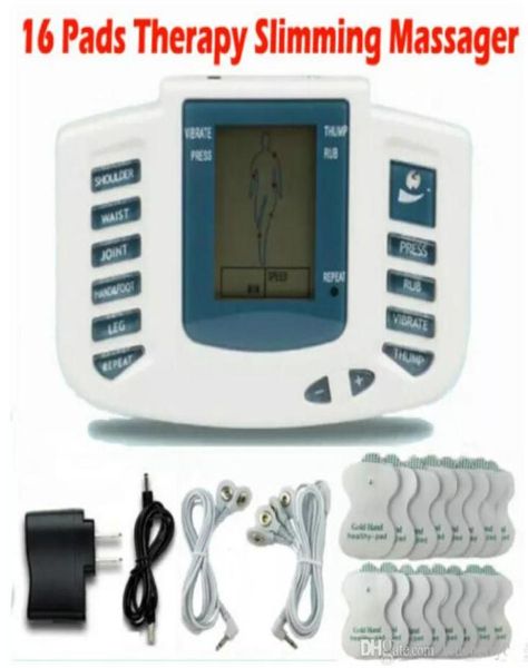 

electrical stimulator full body relax muscle therapy massager massage pulse tens acupuncture health care machine 16 pads6460435