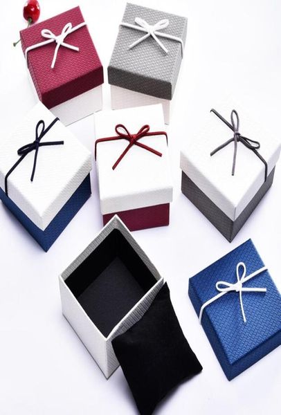 

fashion watch boxes packaging jewelry durable bangle bowknot storage case accessories7345390, Black;blue