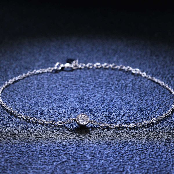 

designer 925 silver bracelet mo sangshi diamond bracelet moissanite tiffay bubble bracelet women's live broadcast tiktok live broadcast, Black