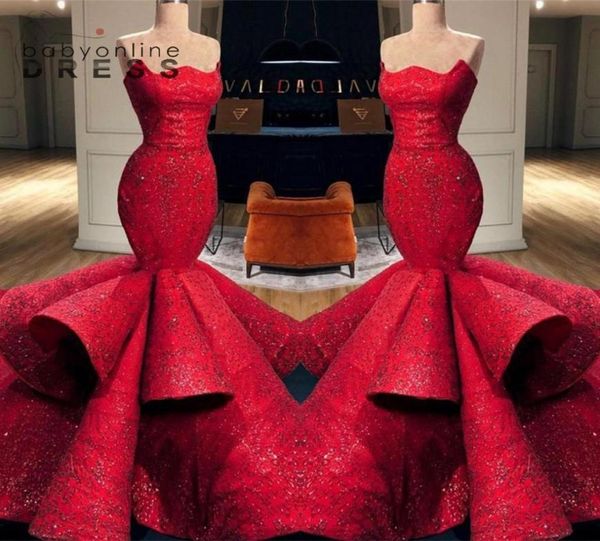 

majoring beadings red sequined prom dresses mermaid sweetheart appliques sequins ruched long party occasion gowns evening dre2663862, Black