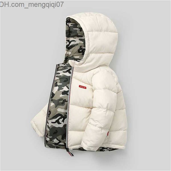 

down coat new baby girls' hooded cotton jacket waterproof children's jacket winter boys' warm jacket toddler girls' zipp, Blue;gray