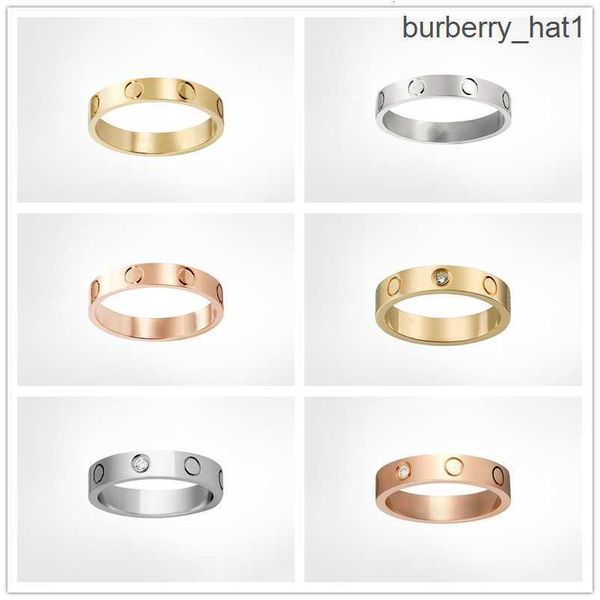

love screw band rings classic luxury designer titanium steel jewelry men and women couples wedding rings holiday gifts, Silver