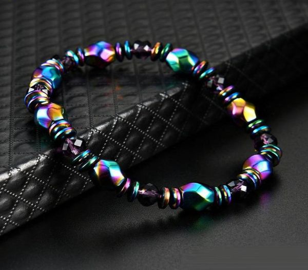 

magnetic therapy bracelets hematite stone beads healing stone bracelet energy bracelet strand statement bracelet for women men8801185, Black