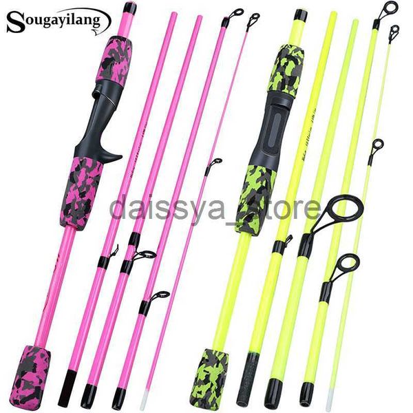 

boat fishing rods sougayilang fishing rods ultralight 5 sections 1.66m spinning rod and casting rod max drag 5kg for pike fishing pesca x072
