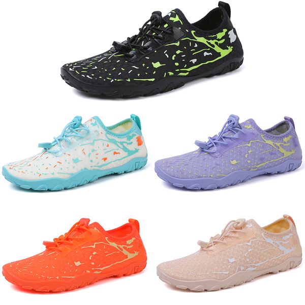 

beach shoes men women beige orange black green bule purple for all terrains leisure color 5