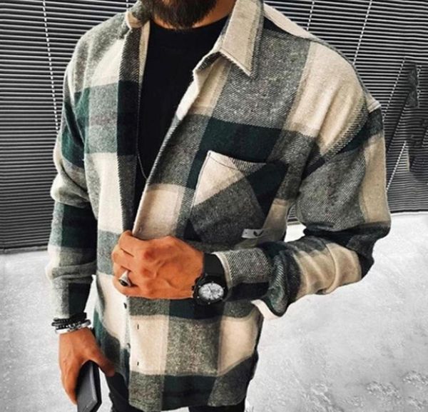 

fashion spring plaid flannel shirts op13 man long sleeve soft comfort slim fit styles men jacket cardigan shirt74332243735584, White;black