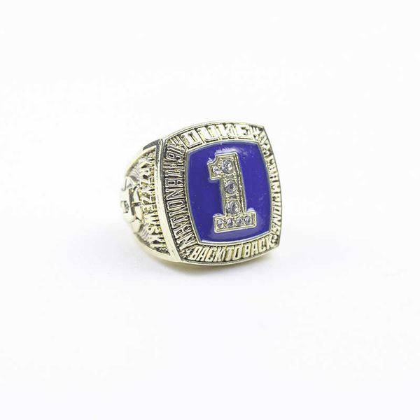 

1992 ncaa duke blue magic university basketball champion ring university ring, Golden;silver