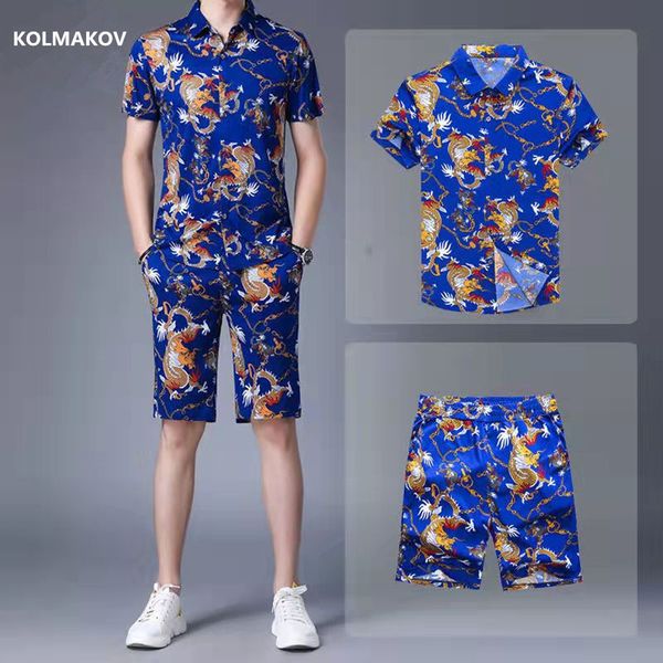 

men's tracksuits shirt trousers summer shirt chinese style men shirts elastic waist short sleeve casual men's size  4xl 230719, Gray