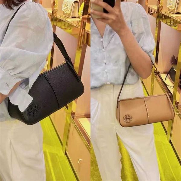 

60% off designer new underarm women's litchi pattern solid color versatile club triangle handbill shoulder bag