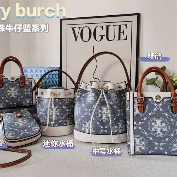 

67% off 2023 new bagbag designer new bucket boston tote qinpu mobile phone bag tb denim blue full range