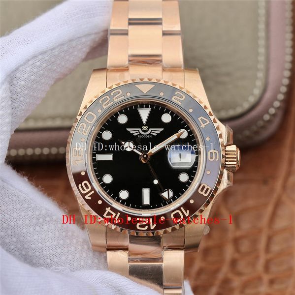 

14 style ew ewf maker mens watch 40mm gmt ii 126715 black dial watches root beer rose gold jubilee bracelet cal.3186 3285 movement automatic, Slivery;brown
