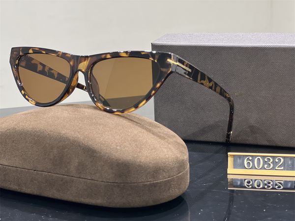 

luxury original mens designer sunglasses for men womens Tom Fords sunglasses for women uv400 protect eyewear retro sun glasses 6032