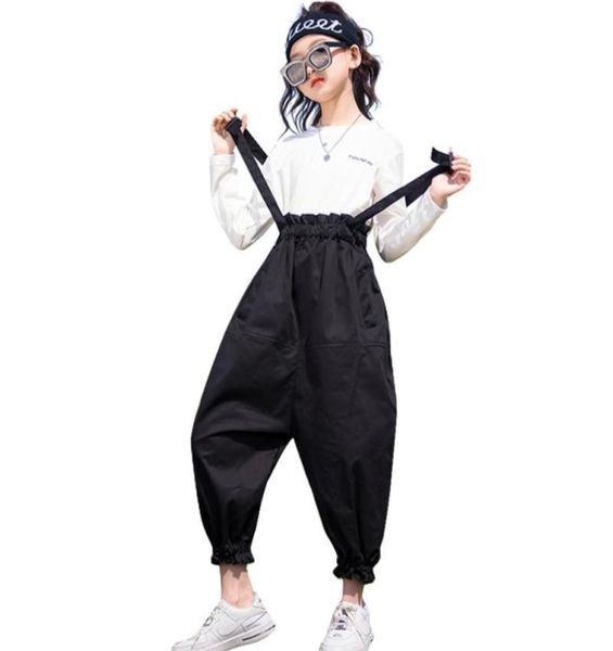 

clothing sets big girls clothes tshirt jumpsuit teenage 2021 girl spring autumn children039s7931538, White