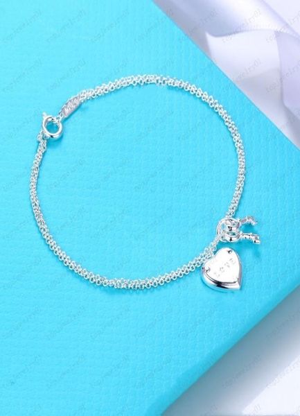 

fashion key tag chain necklace luxury designer classic heart set 925 girls valentine039s day love gift jewelry whole and re6848514, Black