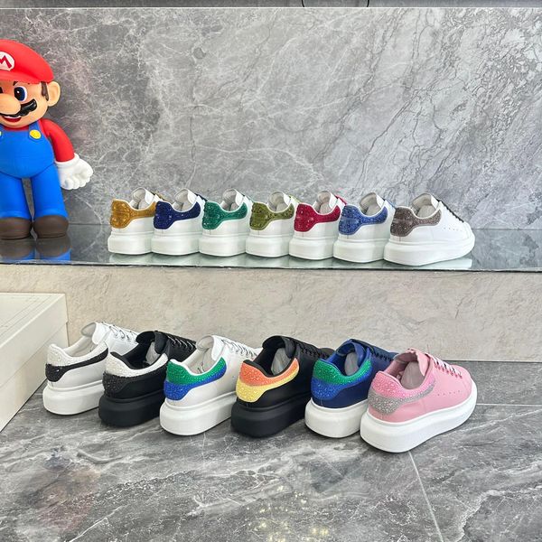 

designer shoes oversized sneaker white black leather luxury velvet suede womens espadrilles trainers mens women flats lace up platform with