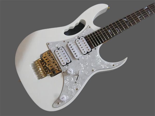 

new china guitar with locking tremolo 7v jem model electric guitar white