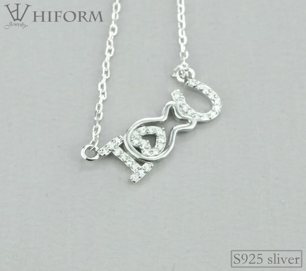 

925 sterling silver love heart pendant necklace for women with zircon rose color s925 cute jewelry gifts to friends4191094