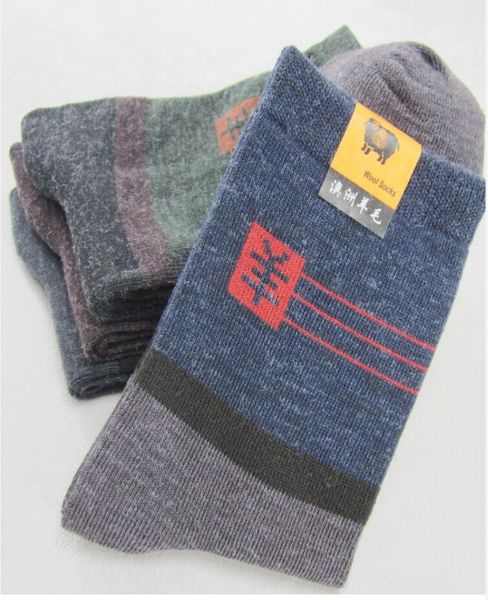 

whole8 4 pairs of mens autumn edition thick imitated rabbit wool socks men socks long socks male sports keep warm ship3502238, Black