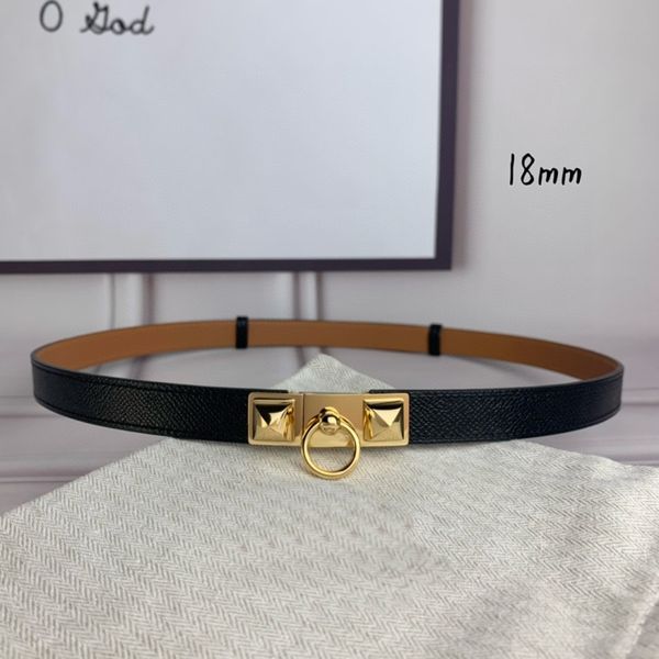 

vintage classic pointed nail hardware buckle luxury belt elegant women's belt 1.8cm wide dress decoration belt size adjustable 100cm, Black;brown