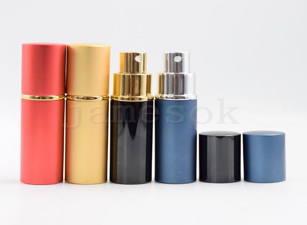 

10ml aluminum glass bottle 10ml gift perfume bottles refillable mini scentbottle perfume atomizer empty bottle dhl d2536903