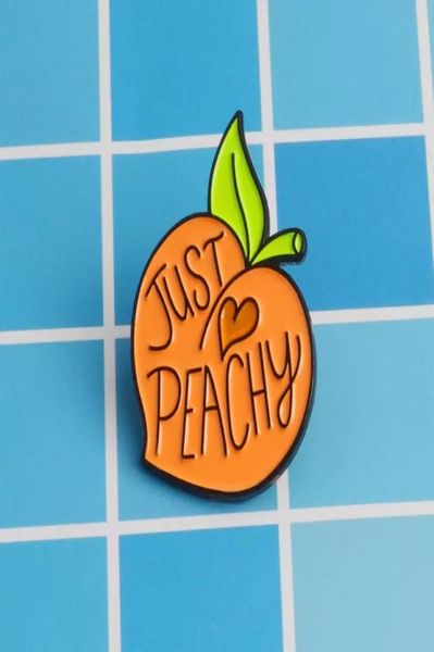 

just peachy cute small funny enamel brooches pins for women christmas demin shirt decor brooch pin metal kawaii badge fashion jewe3611029, Blue
