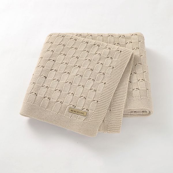 

blankets swaddling baby blankets born 100%cotton knitted infant boys girls stroller swaddle wrap super soft toddler kids bedding blankets 10