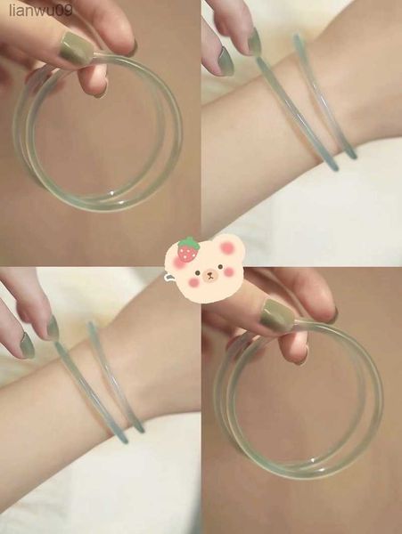 

natural chalcedony jingle bracelet temperament jewelry gem accessories gift wholesale women's bracelet bracelets for women l230704, Black