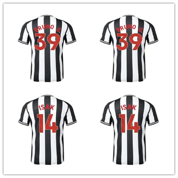 

23 24 nufc bruno g. isak soccer jerseys shearer trippier wilson saint-maximin fans player united football shirt kids kit up to, Black;yellow