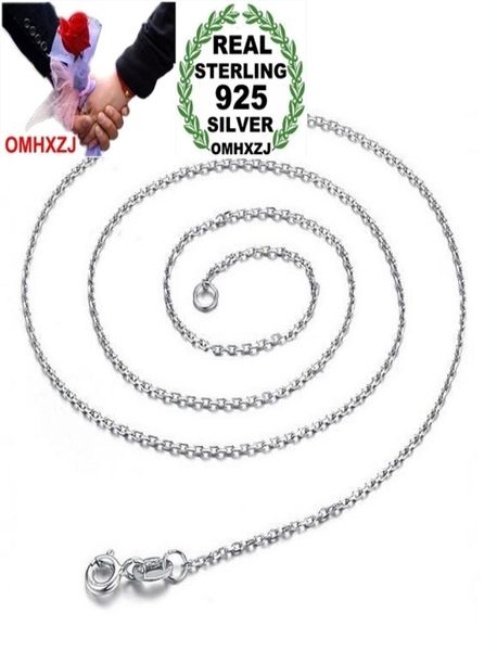 

omhxzj whole fashion joker woman 16 18 inch platinum 925 sterling silver o word short chains necklaces gift nk051044710